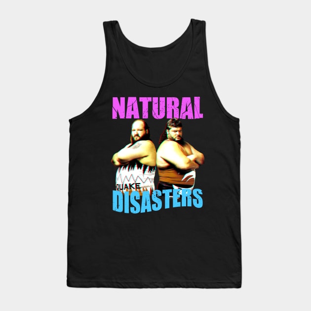 Earthquake and Typhoon, Natural Disasters Tank Top by RetroVania